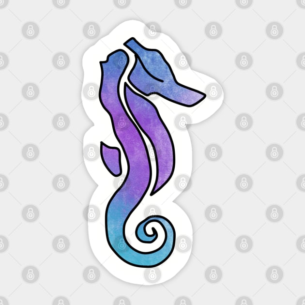 seahorse Sticker by amenij